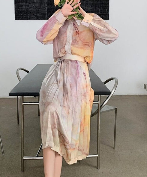 Blur Ink Skirt